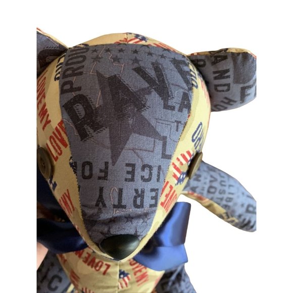 Love My Hero Veterans Plush Teddy Bear 18” Handmade By A VITAS Volunteer - Picture 8 of 8